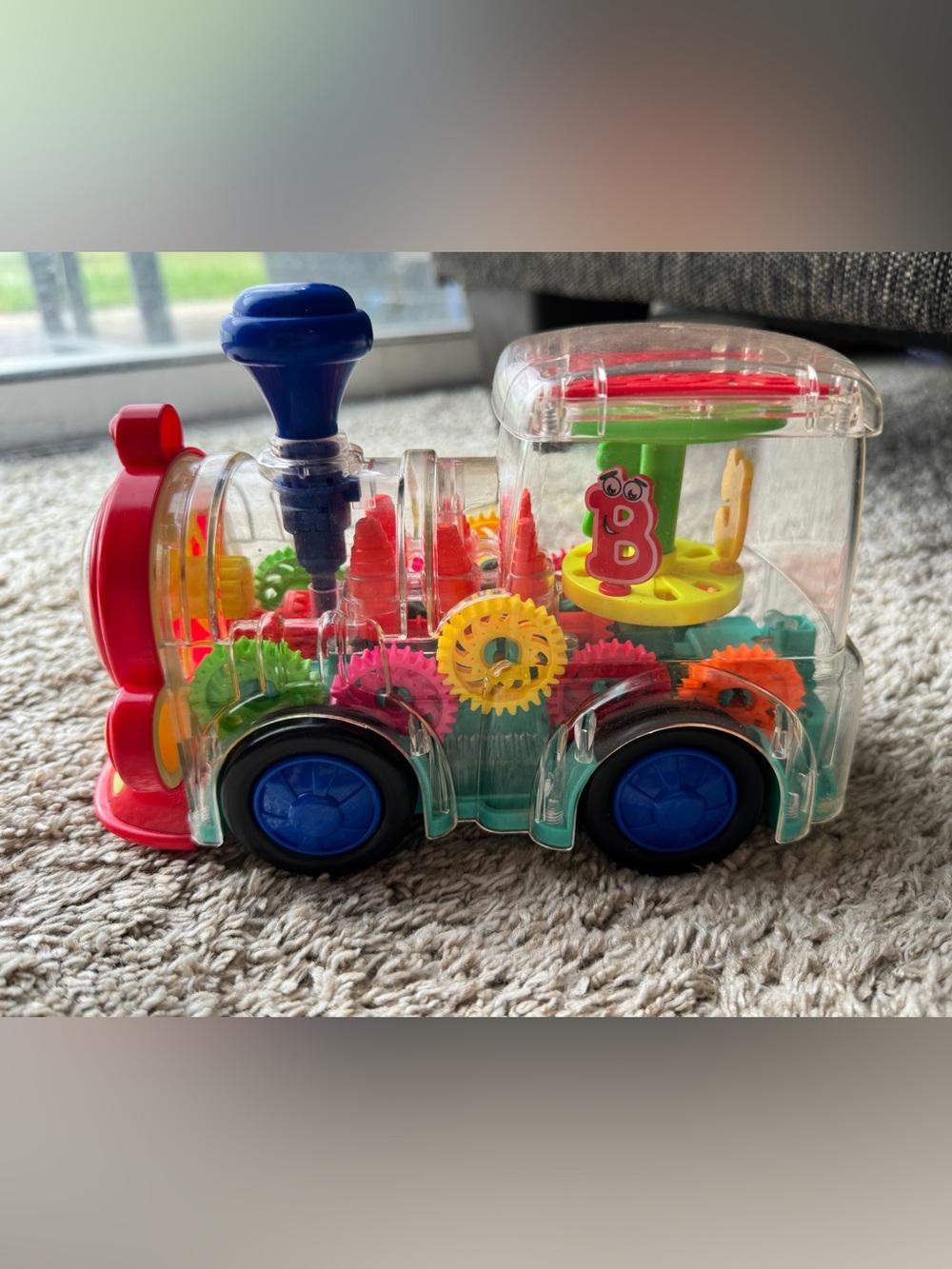 Light Up Musical Gear Train Toy Moving Spinning Gears